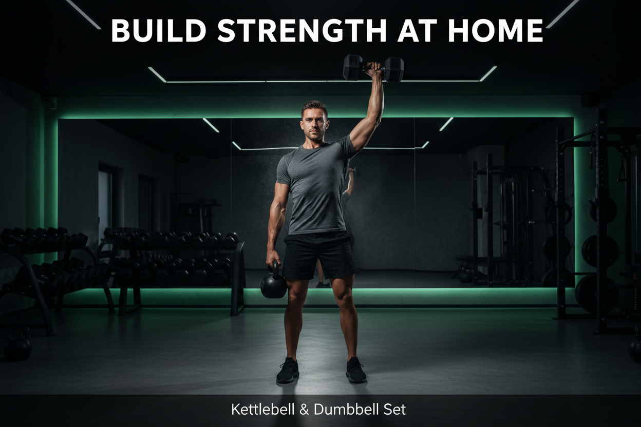 Kettlebell & Dumbbell Set